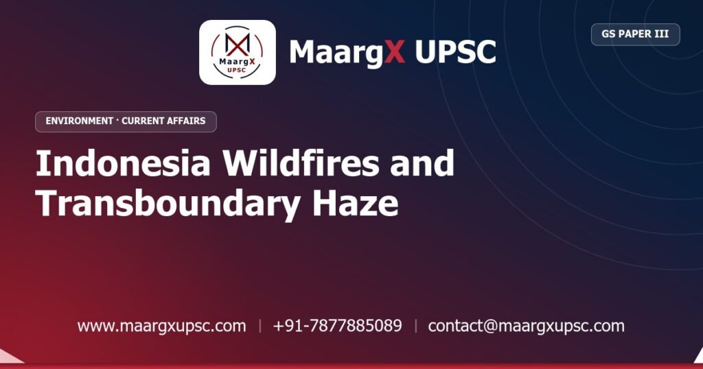 Indonesia Wildfires and Transboundary Haze - MaargX UPSC Current Affairs