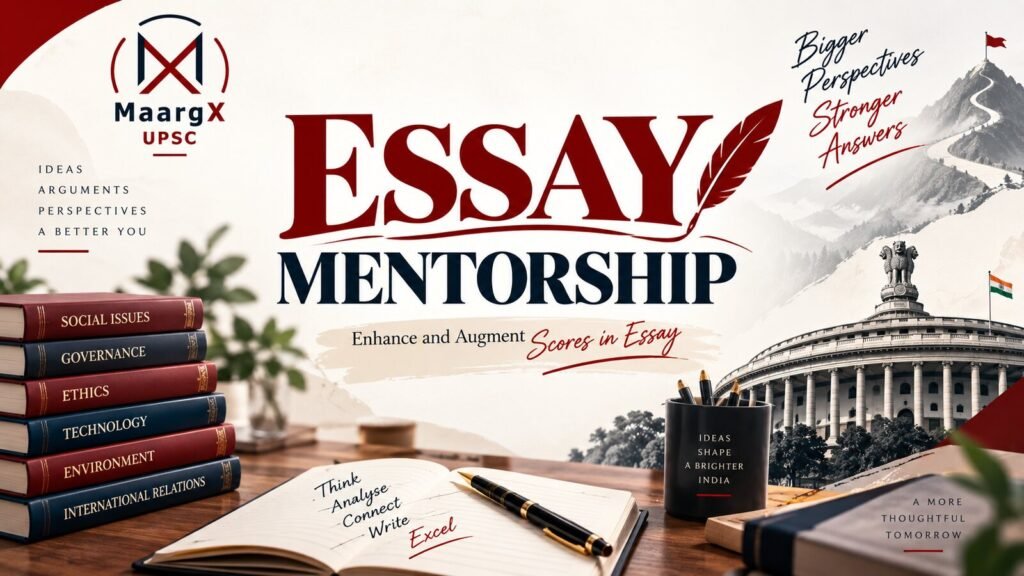 MaargX UPSC EASE Essay Mentorship Program banner: UPSC Mains essay programme