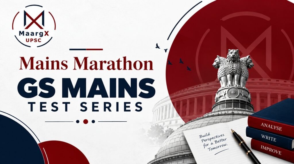 MaargX UPSC GS Mains Test Series 75 Days Plan banner: AAGAAZ UPSC Mains action plan