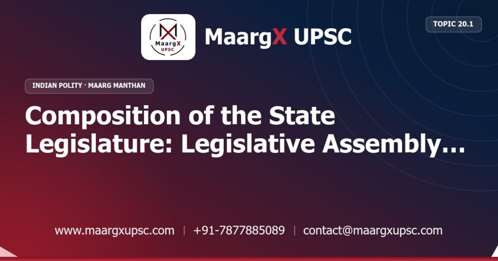 Composition of the State Legislature: Legislative Assembly and Legislative Council (Articles 168–171) - Indian Polity - MaargX UPSC Maarg Manthan