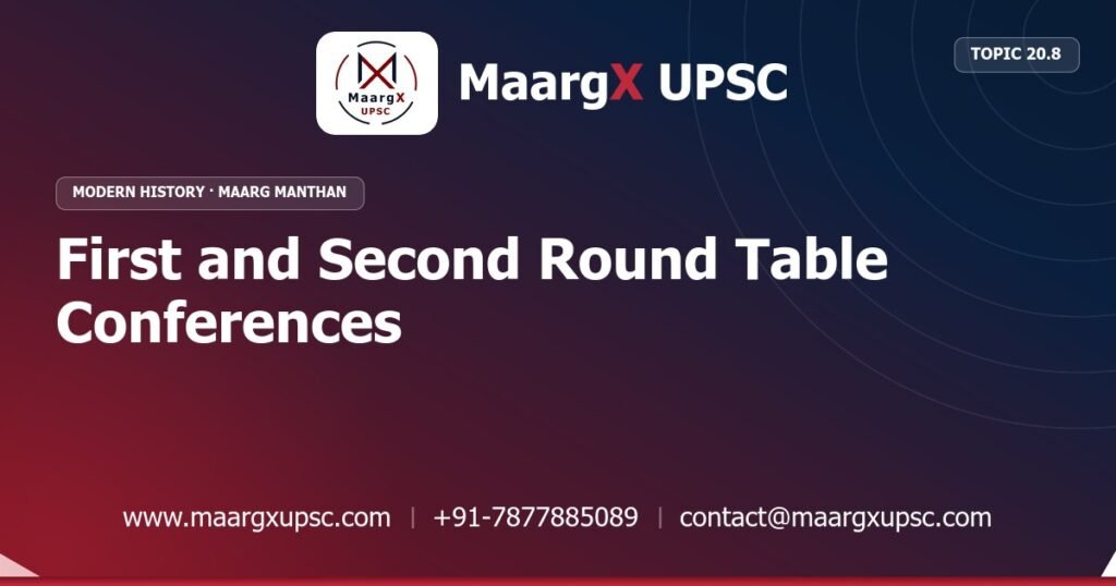 First and Second Round Table Conferences - Modern History - MaargX UPSC Maarg Manthan