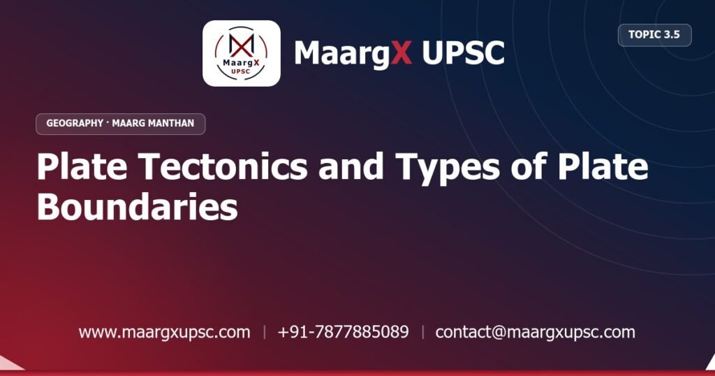 Plate Tectonics and Types of Plate Boundaries - Geography - MaargX UPSC Maarg Manthan