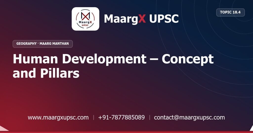 Human Development – Concept and Pillars - Geography - MaargX UPSC Maarg Manthan
